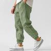 Pantaloni Jogger Bărbați Amestec Bumbac In Talie Înaltă Conici Casual