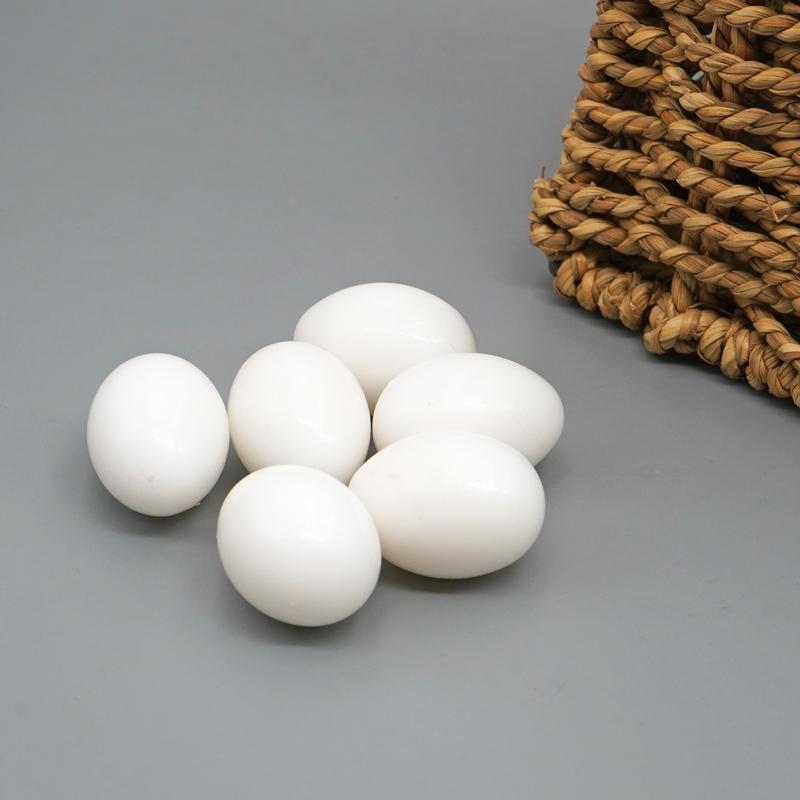 10 pièces Œufs de Pigeon Artificiels Remplis Plastique Simulation Pour Éclosion Élevage Fournitures Œufs Artificiels pour Pigeons Voyageurs Élevage Fournitures