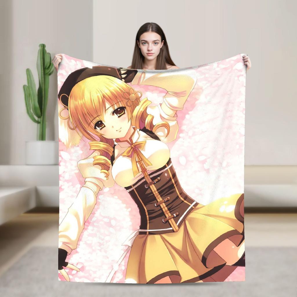 Mahou Shoujo Puellas Magis Madokas Magicas Blankets Sayaka Miki Flannel Awesome Warm Throw Blanket for Coverlet Textile Decor