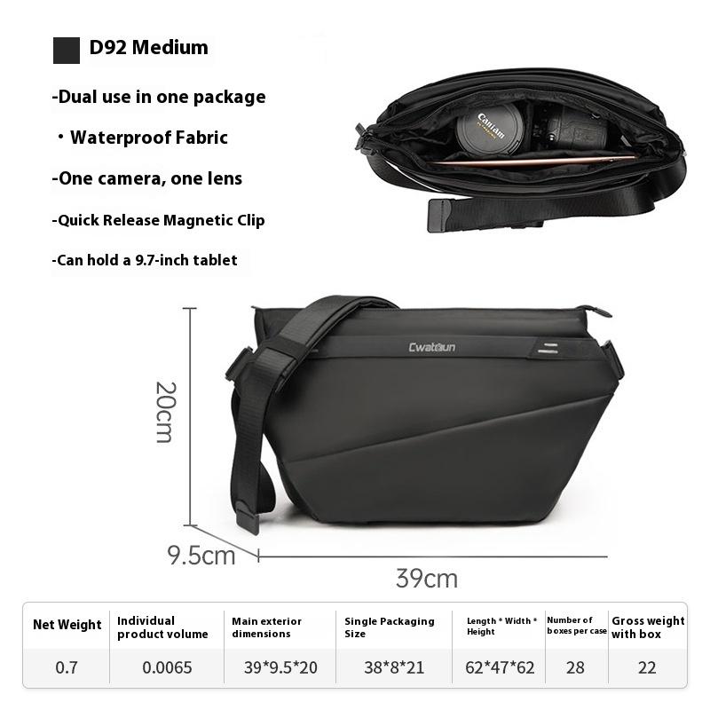 

Shoulder Crossbody Professional Camera Bag Micro Single SLR Trendy Fashion Photo Bag Suitable For D92 Medium