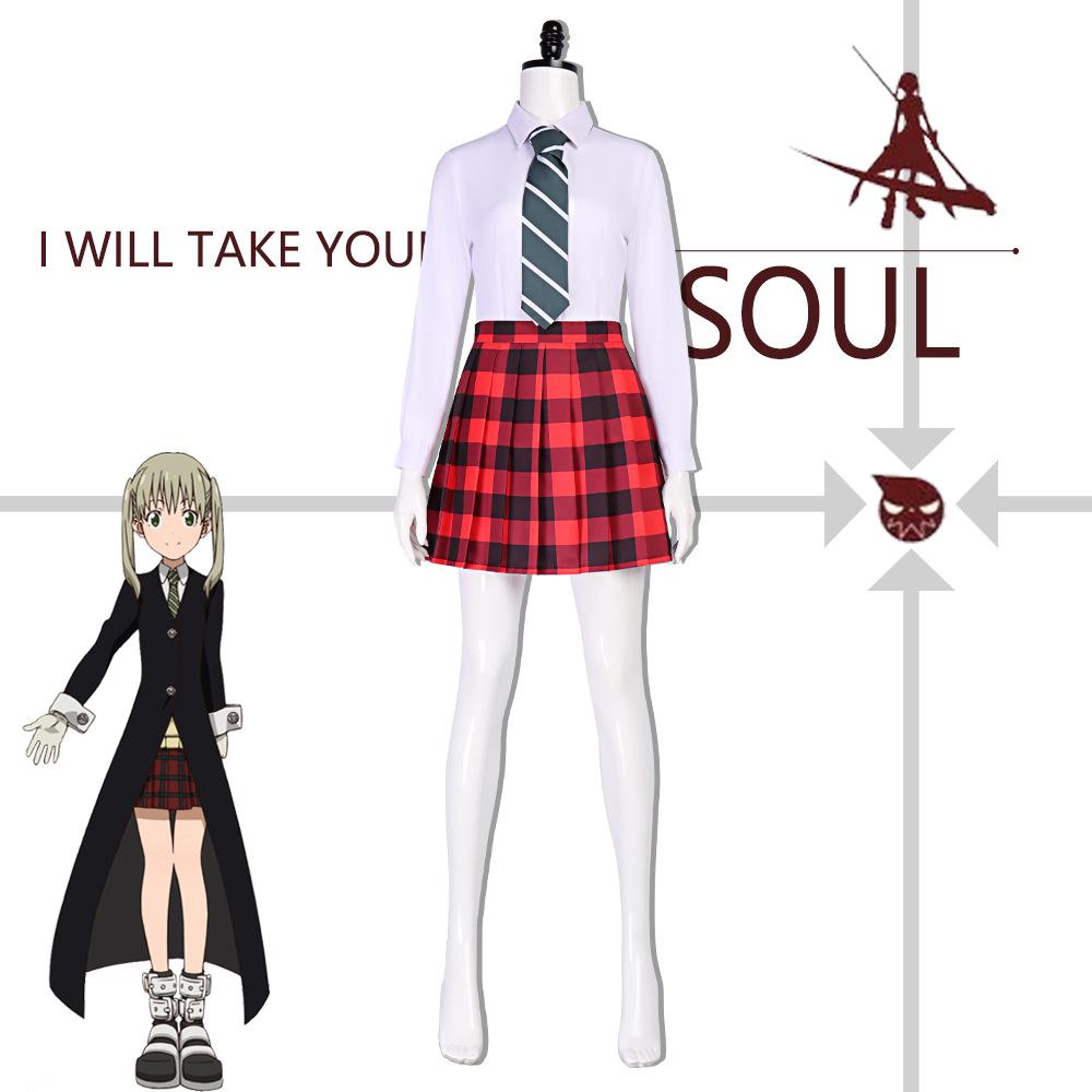 Soul Eater MAKA Cosplay Costume Halloween Anime Outfit Stage Performance Dress for Women