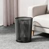 Garbage Can with Polished Rolled Bin Moisture Edges Trash Resistant Rustproof Wastebasket