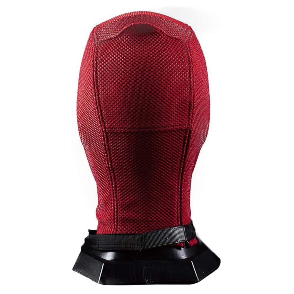 Deadpool Helmaske Pustende Strikket Maske for Halloween Cosplay, Rød