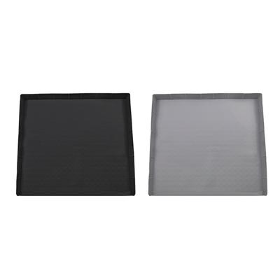 Small Fridge Silicone Mats 23.62x23.62in Washable Drip Pan with Raised Edge Design Protective Mats for Easy Cleaning