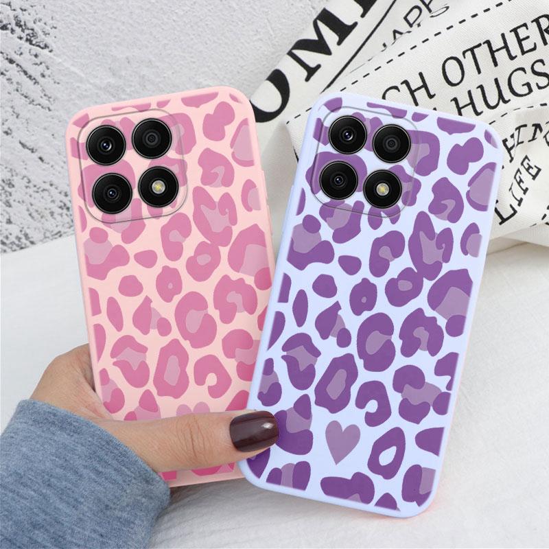 For Honor X6B 4G X8B 200 Smart X6 400 Pro Lite Phone Case Fashion Leopard Print Back Cover Soft Silicone Shockproof Funda Coque