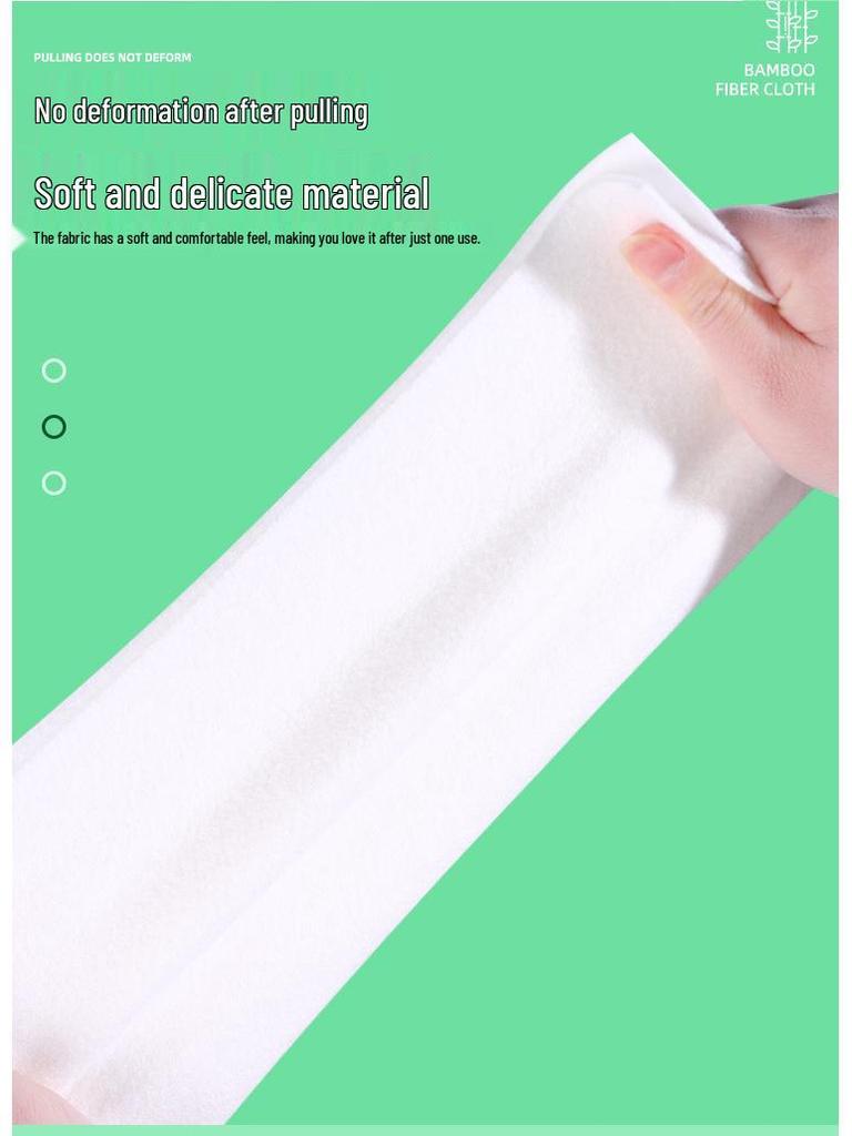 Bamboo Fiber Dual-Use Dishcloth: Weekly Disposable, Wet & Dry Scouring Pad