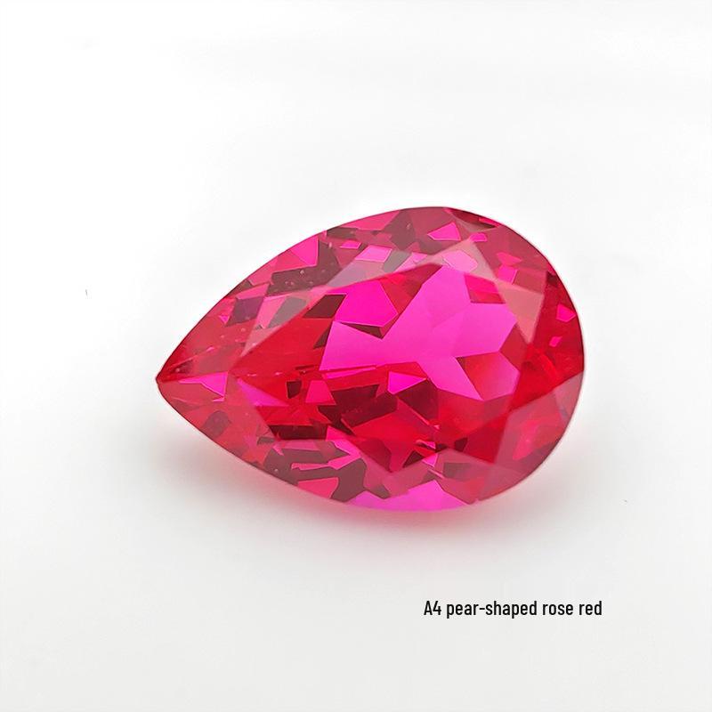 Aocai Bao Shi Lab-Grown Ruby Precision-Cut Loose Stone, AGL Certified Mainstone for Jewelry.