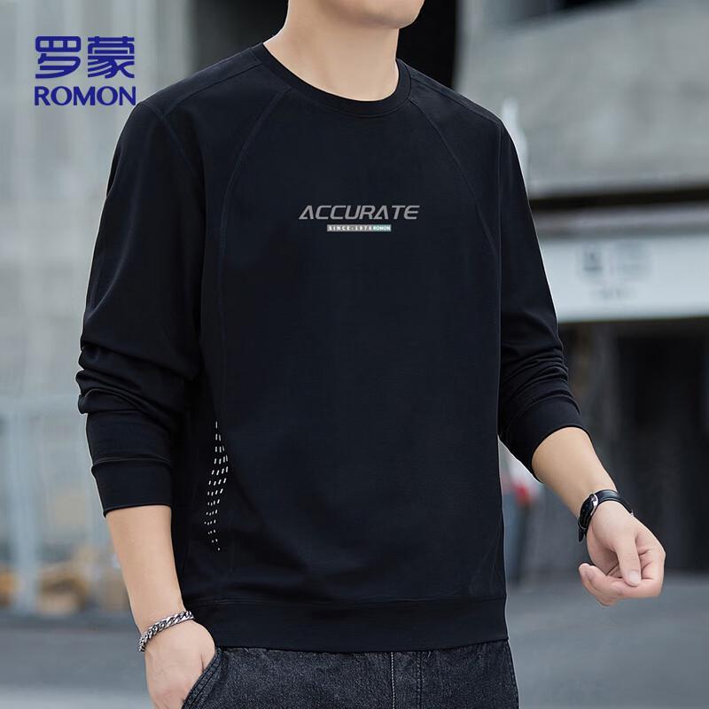 ROMON Men's Autumn/Winter Crew Neck Pullover Sweatshirt WY08