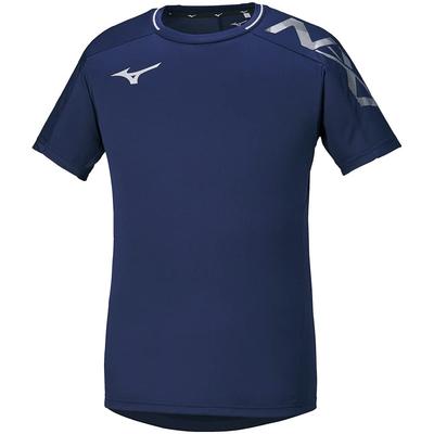 Volleyball Practice Short Move Tech Dress Navy X Size M N-XT Shirt, Sleeve, Moisture-Wicking, Quick-Drying, V2MA1512, Silver,