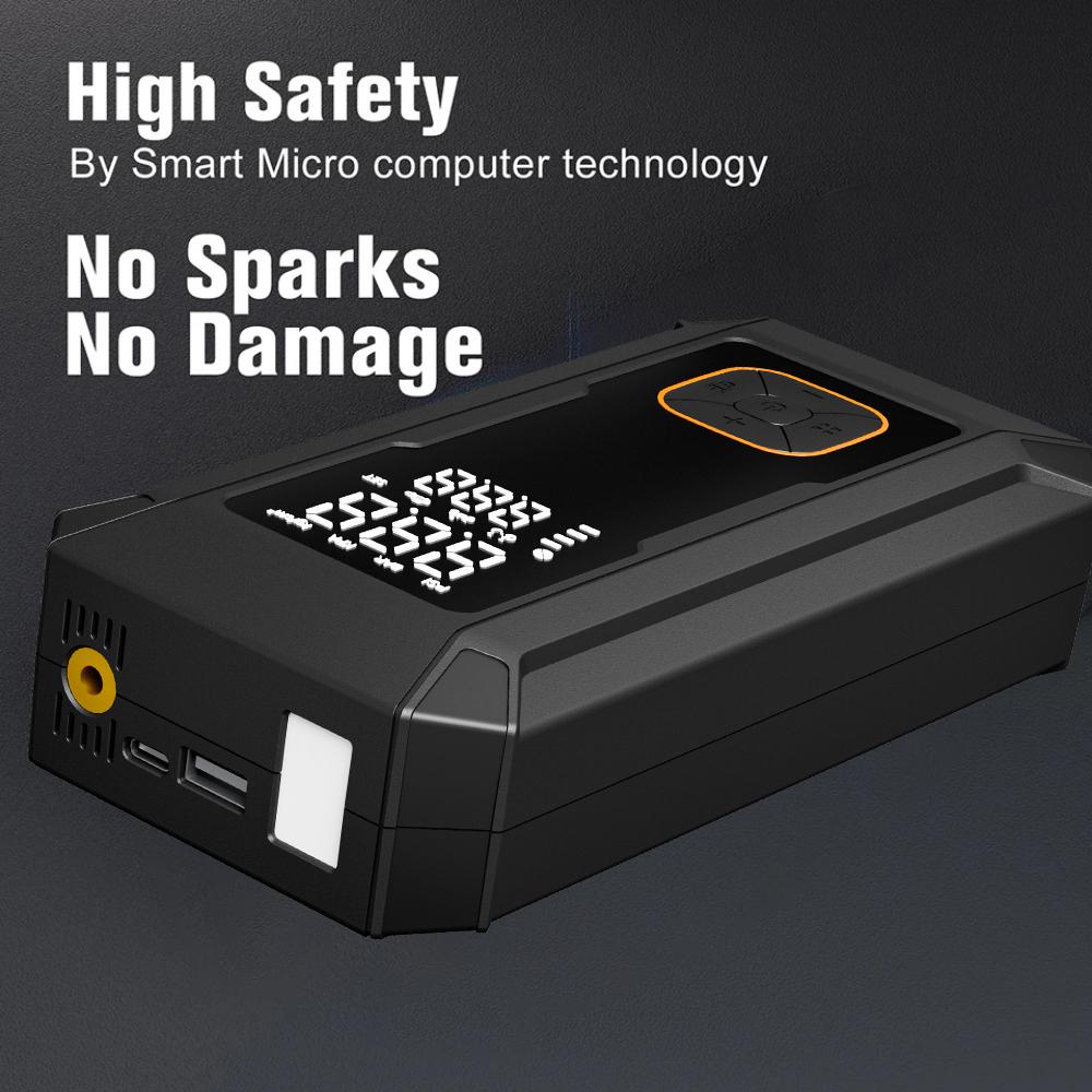 Car Jump Starter with Air Pump 4000A Jump Starter &150PSI Air Compressor, Portable Auto Power Banlk ,Tire Inflator, LED Light