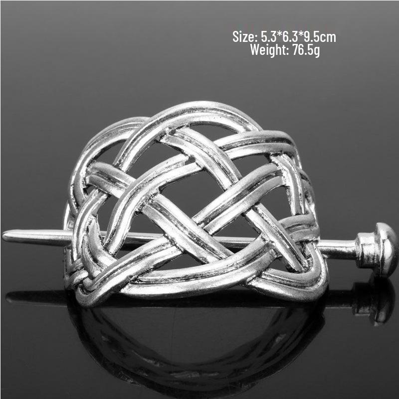 European & American Retro Celtic Knot Hairpin - Metal Crown Updo Clip