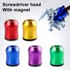 Magnetischer Schraubring für 1/4-Zoll-Sechskantbits Verhindert Abrutschen der Schraube Leichtes Aluminiumgehäuse Schraubenstabilisator DIY-Werkzeug