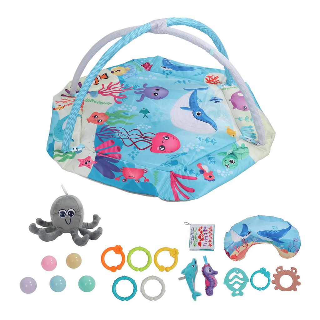 Baby Gym Play Mat Multifunctional Promote Development Soft Safe Infant Playmat for Crawling Playing