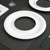 White Round Ceramic Dining Plate Sushi Plate Dim Sum Dish Dessert Bowl Sashimi Plates Fruit Bowl Cake Pan Pastry Plates Tray