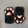 Furry Plush Cat Paw Gloves Cartoon Cosplay Props Fashion Cosplay Costume Gloves  Club