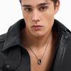 Emporio Armani Logo Decorated Versatile Stainless Steel Necklace Men Necklace Silver EGS3134040