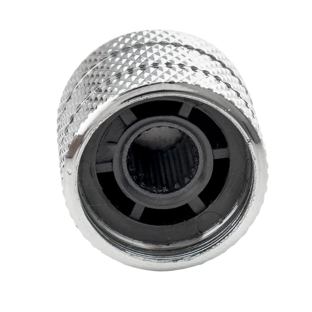 Musiclily Pro Metric Abalone Top Dome Metal Knobs for Telecaster Electric Guitars/Bass, Chrome (Set of 2)