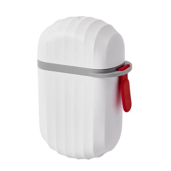 

Мыльница, тарелка с замком крышки, герметичный контейнер для путешествий, пешего туризма, герметичный держатель для домашнего душа, ванная комната, чехол для хранения мыла белый