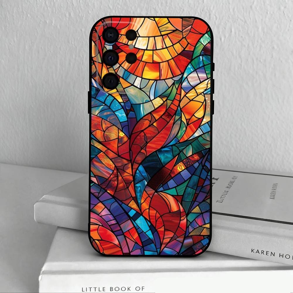 C-Kolorowy-L S-Szkło-S Etui Na Telefon Dla Samsung S25,S24,S21,S22,S23,S30,Ultra,S20,Plus,Inne Miękkie Czarne Etui