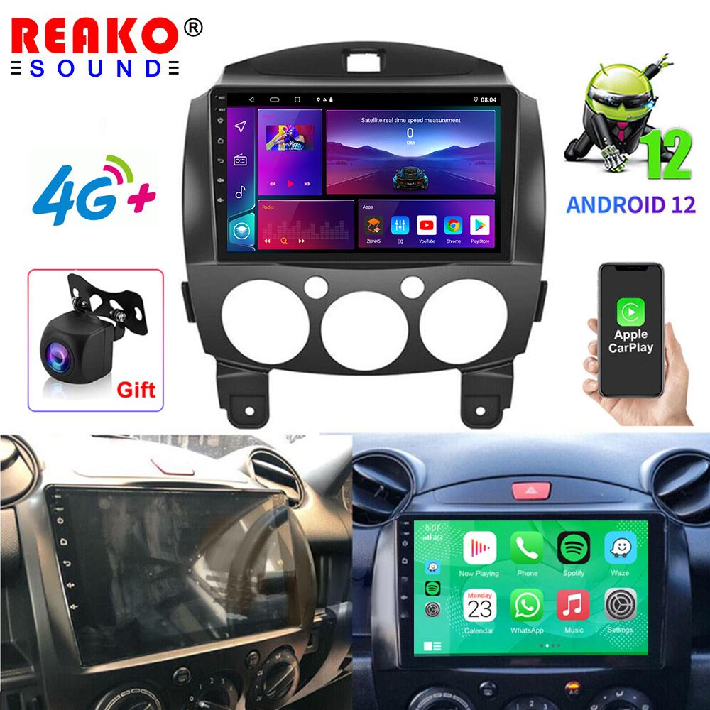 

Автомобильная стереосистема REAKOSOUND 2din Android, мультимедийный видеоплеер, навигация, GPS для MAZDA 2 Mazda2 2007-2014, головное устройство Carplay 1+32+4LED