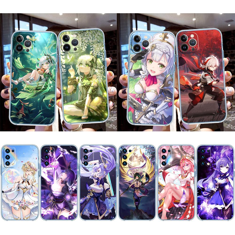 IK34 Genshin Impact Girl Case for Motorola E13 E15 E20 E22 E22I E22S E30 E32 E40 E7 E7I G Plus Power Play Stylus G22 G14