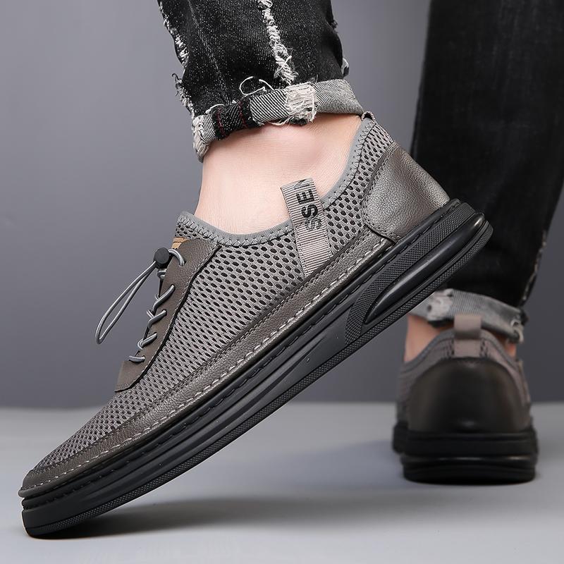 Fashion New Summer Breathable Mesh Casual Shoes Outdoor Leisure Minimalist Style Comfortable Running Tennis Walking Driving Men's Shoes