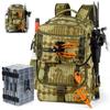 Multi-Compartment Fishing Backpack Outdoor Spinning Rod Storage Waterproof Oxford Fabric Camo Hiking Gear Bag