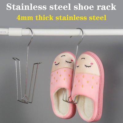 Massives Schuhregal aus Edelstahl, verdicktes, vielseitiges Schuhtrocknungswerkzeug, sturzsicherer Balkon, langlebiges Schuhregal, leicht in Schlafsälen zu trocknen