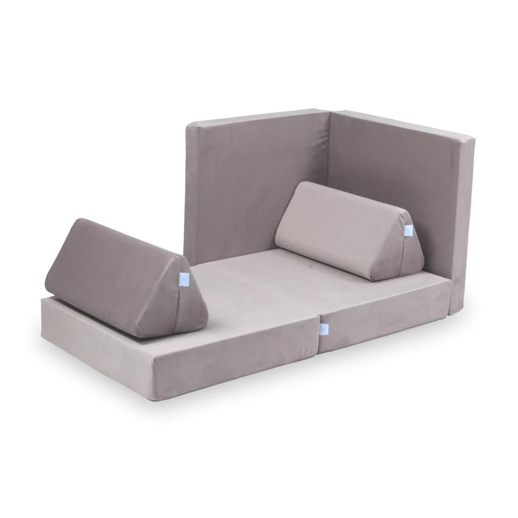 Montessori Comfort Velvet Lila Mini Play Sofa