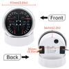 85mm Oil Pressure/water Temperature/fuel/voltmeter 4 In 1 Multifunction Gauge 0-10bar Oil Pressure or Water Temperature Sensor
