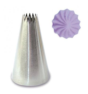 2 Stainless Steel Pastry Nozzles - Fluted