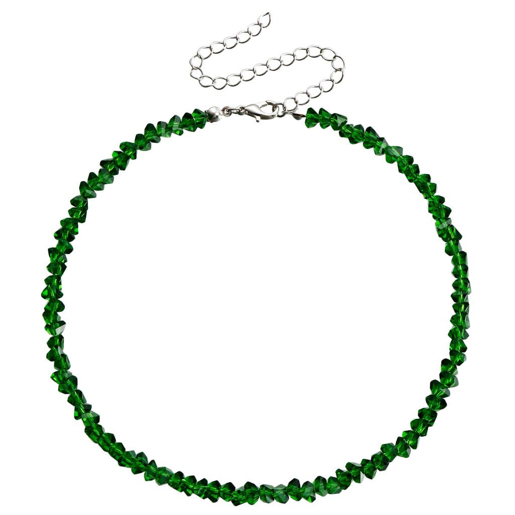 Personalized European American Style Hand Woven Beaded Crystal Clavicle Necklace For Women