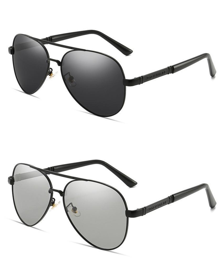 New Polarized Sunglasses Men's Metal Sunglasses Toad Mirrors Driving Mirrors Retro Large Frame Glasses