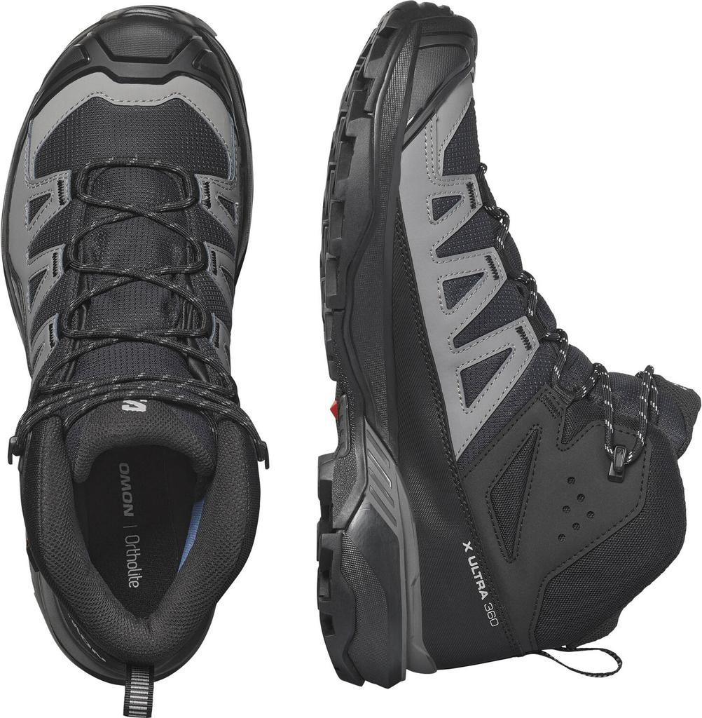 Обувь для треккинга Salomon X Ultra 360 Mid GTX black/magnet/pewter