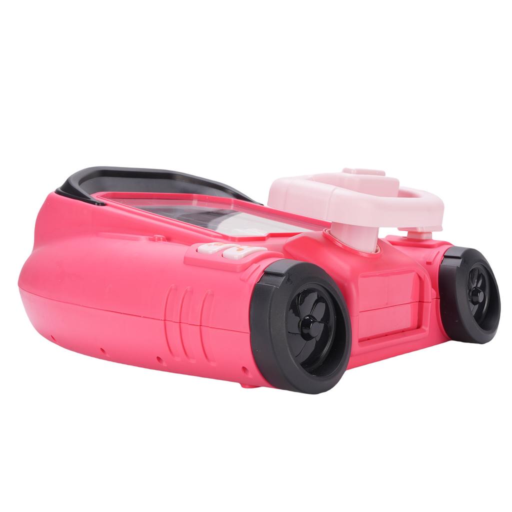 Lenkrad Rennwagen Spielzeug Eltern-Kind Interaktive Rennspielkonsole für Kinder Pink