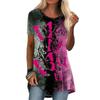 BITCED Women's Fashion Casual Short Sleeve O-Neck Blouses & Shirts