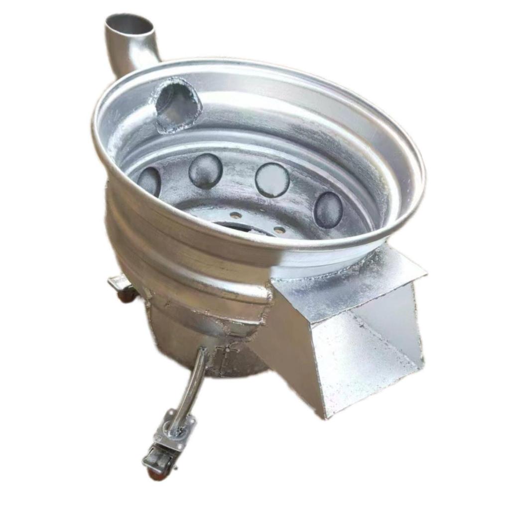 Multi-functional Steel Wheel Hub Firewood and Coal Stove for Rural Home Use