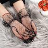 Falbala Full Finger Flexible Accessories Sunscreen Tulle Gloves Spots Lace Mittens Spots Gloves