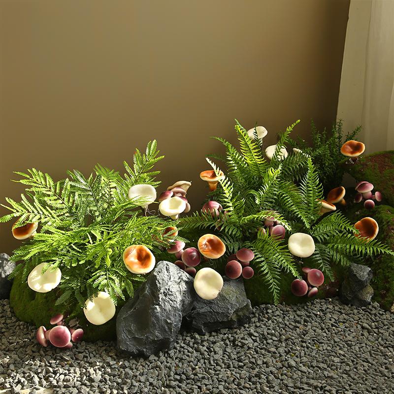 1PC Artificial Plant Cute Micro Landscape DIY Mini Mushrooms Simulated Forest Landscape Accessories Bonsai & Garden Decor