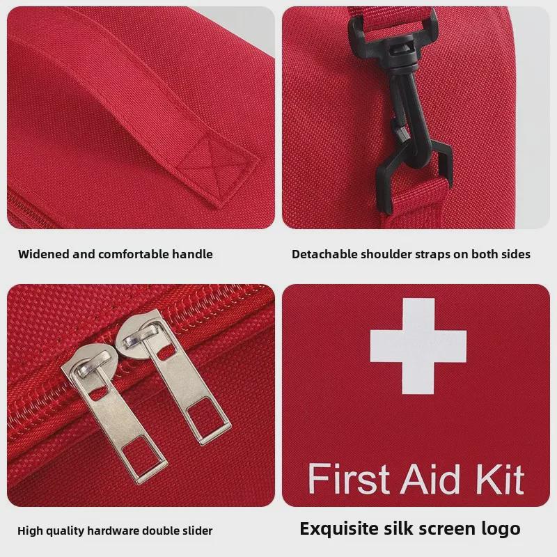 Sac à Médicaments Portable Grande Capacité - Parfait pour le Rangement d'Urgence à Domicile et en Extérieur