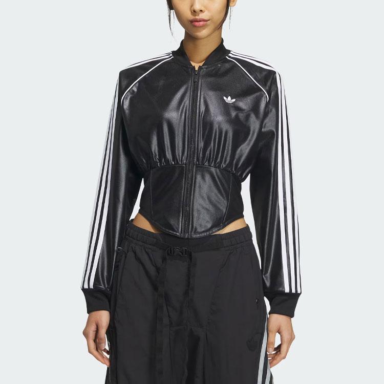 adidas Originals Slim Fit Bomber Jacket Black Women IX1904