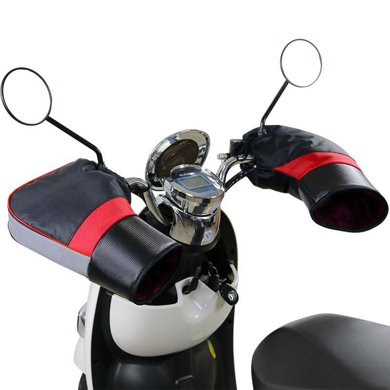 Motorcycle Protective Handlebar Set Luxury Stitching Winter Battery Car Windproof And Velvet Thickened Handlebar Set Waterproof