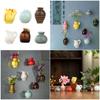 Refrigerator Magnets Creative Vase Fridge Magnets Decorative Magnets for Office Kitchen Classroom Locker Whiteboard