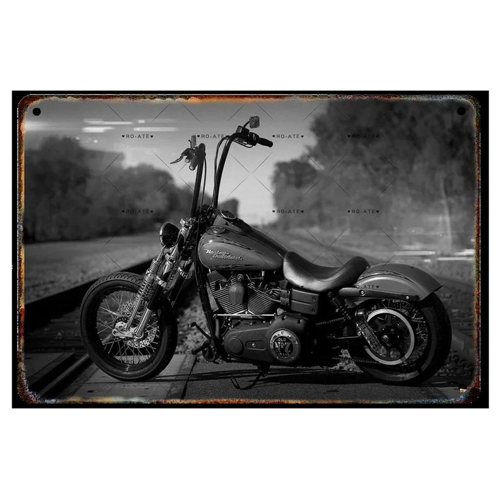 Plaque Metal Tin Signs Motorcycles Wall Decoration Vintage Art Posters Iron Painting for Man Cave Home Cafe Garage Club Bar