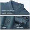 EMZ Erdos Men's 100% Pure Wool Short-Sleeve Polo Shirt