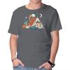 Unisex Crew Neck T-Shirt Book Camping Graphic Short Sleeve Casual Tee