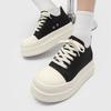 FDCP American retro thick baseplate shoes black muffin shoes simple canvas shoes big head heightening derby shoes G037-J