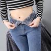 Korean Fashion Winter Thick Velvet Women High Waist Skinny Jeans Simple Fleece Warm Slim Fit Stretch Ladies Casual Denim Pants