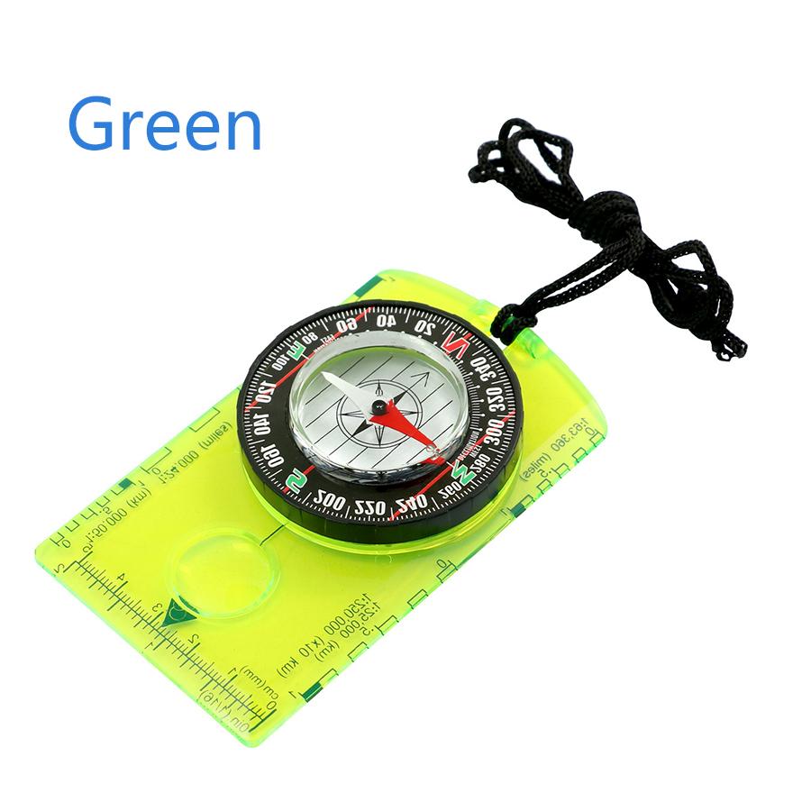 

Professional Waterproof Camping Compass - Hiking Backpack Essential, Survival Gift for Outdoor Navigation & Map Reading зелёный