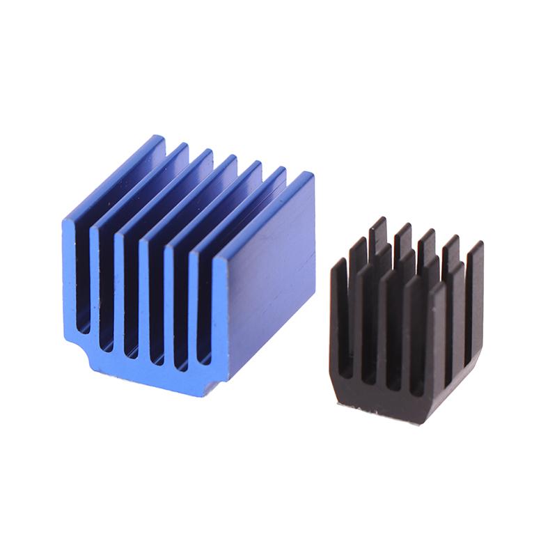 4Pcs 3D Printer Parts Blue Stepper Motor Driver Module Heat Sinks With Glue Cooling Block Heatsink For A4988 Drive